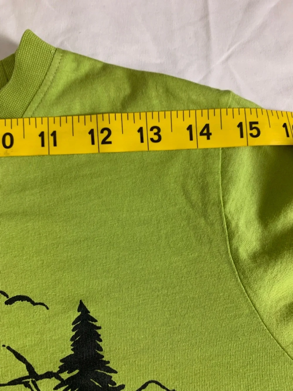 Lands' End Lime Green Tee